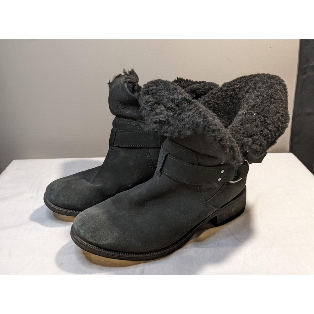 UGG Bodie Black Suede Boots Womens US 10 1103569‎